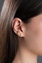 Heliophilia Silver Pendientes de Plata de Ley 925 con Recubrimiento de Oro y Circón
